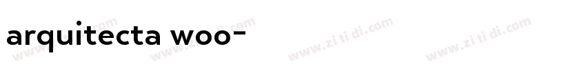 arquitecta woo字体转换